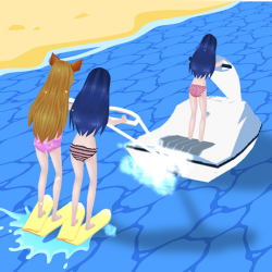 Girl Surfer Funny Game