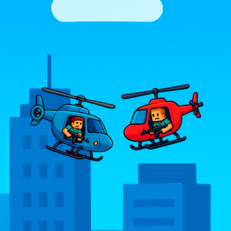 Helicopter Battle Steve 2 Player