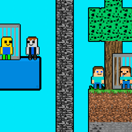 Save Obby and Noob Two-players Game