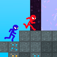 Stickman Blockworld Parkour 2 Game